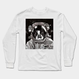 Astronaut French Bull Dog Long Sleeve T-Shirt